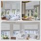 Weffort Motorized Roman Shades 100% Blackout Cloister Series