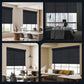 Weffort Motorized Light Filtering Roller Shades Dark Series