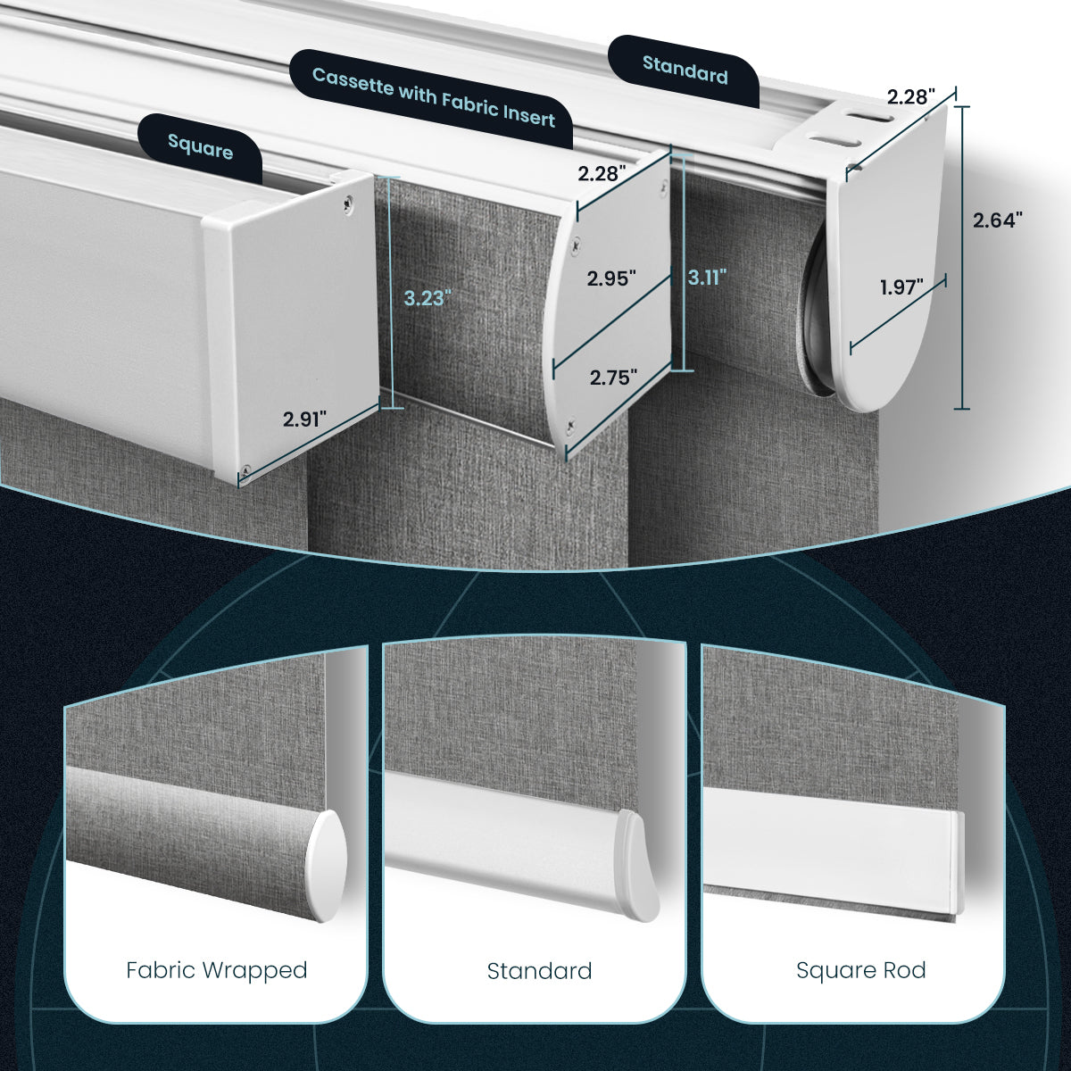 Weffort Motorized Blackout Roller Shades Bouvardia Series