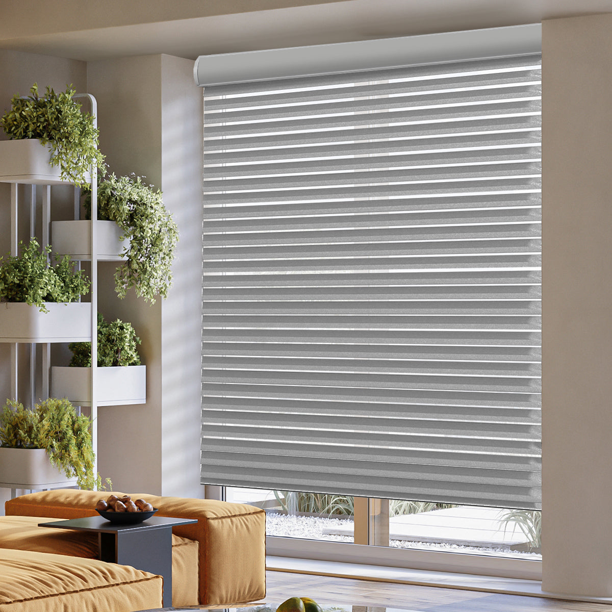 Weffort Motorized Room Darkening Sheer Shades Spica Series